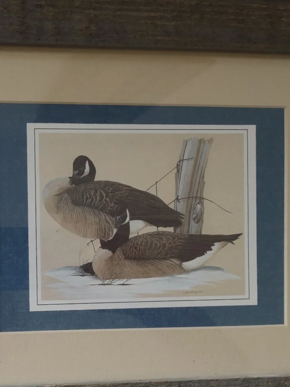 Canadian Geese Print Artisan Framed 12.5